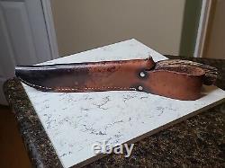 Couteau de chasse et de combat Bowie en cerf fait main en Alaska, grand, unique en son genre