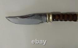 Couteau de chasse fait à la main Angel Sword, manche en bois UNIQUE EN SON GENRE