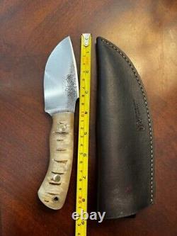 Couteau de chasse (personnalisé) avec manche unique en mouflon de Dall