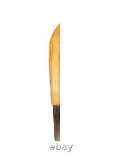 Couteau de machette miniature en bois fait main unique et prêt pour la bataille