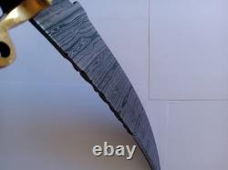 Couteau pirate en damas unique en son genre