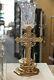 Croix Vintage En Métal Cristal Unique De 21 Pouces En Or Porte-bougie Large
