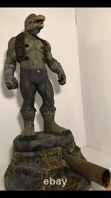Custom Killer Croc Statue One Of A Kind Exclusive Sewer Base Inclus Sideshow
