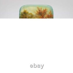 Dame peinte à la tonnelle, pièce unique en papier mâché laqué de Fedoskino