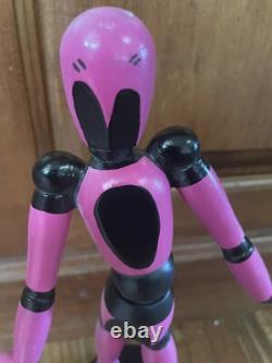 Danseuse de Hip Hop Unique en son Genre Statue en Bois Rose Fille 12,5