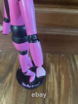 Danseuse de Hip Hop Unique en son Genre Statue en Bois Rose Fille 12,5