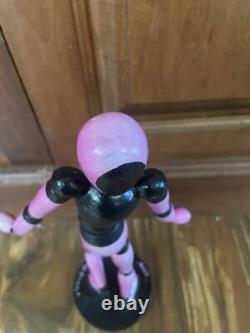 Danseuse de Hip Hop Unique en son Genre Statue en Bois Rose Fille 12,5