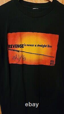 David Carradine 2004 Signé Autographié T-shirt Kill Bill Tarantino Unique en son genre