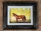 Diorama De Cheval Art En Papier Tole 3d Vintage Unique En Son Genre Et Magnifiquement Conçu