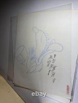 Disney Artwork One Of A Kind Pencil Dessin Par Ralph Kent Big Bad Wolf 1991 Bh