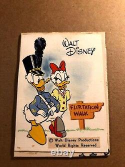 Disney Donald Duck Très Rare Illustration de Bande Dessinée Signée Unique en Son Genre Dessin d'Art '52