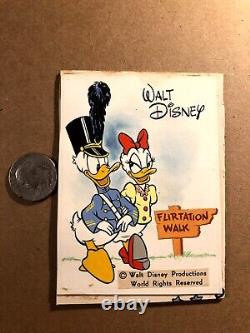 Disney Donald Duck Très Rare Illustration de Bande Dessinée Signée Unique en Son Genre Dessin d'Art '52