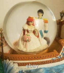Disney Little Sirmaid Ariel Snow Globe Un D'un Genre Rare