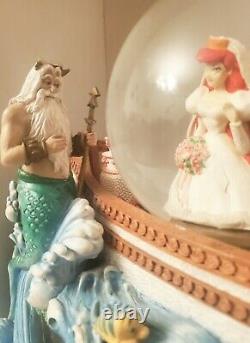 Disney Little Sirmaid Ariel Snow Globe Un D'un Genre Rare