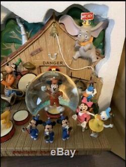 Disney Mickey Mouse Club House Musical Snow Globe / Un Rare De Nature Que Ce Soit