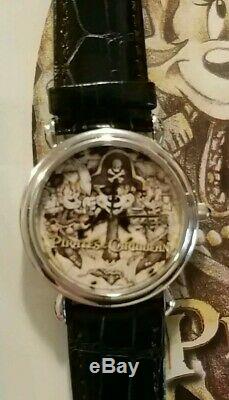 Disney Un Rare De Nature Que Ce Soit Artiste Dessiné Pirate Mickey Mouse Watch & Imprimer Mint