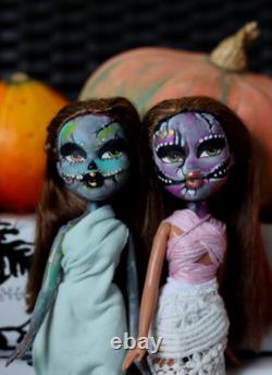 Dolls Bratz OOAK Halloween Repeintes à la main Lot Effrayant 3