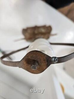 Don Quichotte lampe antique rustique remise à neuf de la marque Verona, unique et lourde