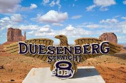 ÉNORME ! Un panneau unique Duesenberg Straight 8 ! 6 PIEDS DE LARGE ! Aspect 3D