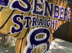 ÉNORME ! Un panneau unique Duesenberg Straight 8 ! 6 PIEDS DE LARGE ! Aspect 3D