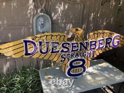 ÉNORME ! Un panneau unique Duesenberg Straight 8 ! 6 PIEDS DE LARGE ! Aspect 3D