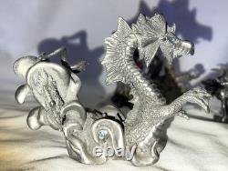 ENORME lot vintage de 14 figurines en étain mélangé RARE et unique à saisir
