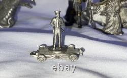 ENORME lot vintage de 14 figurines en étain mélangé RARE et unique à saisir