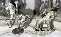ENORME lot vintage de 14 figurines en étain mélangé RARE et unique à saisir
