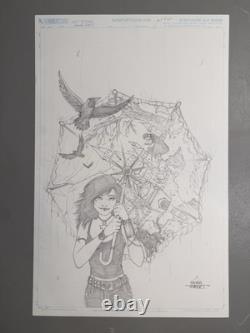 Emma Kubert Mort Les Crayons Et Encres Originaux De The Sandman Signé Unique En Son Genre