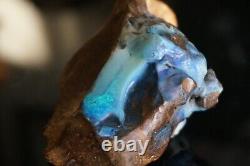 Énorme spécimen de rocher d'opale noire australienne, unique en son genre, 240 grammes, RARE.