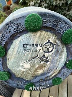 Ephraïm Pottery Vase De Libellule Lampe De Table-un D'un Genre