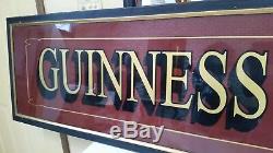 Extra Large Guinness Stout Miroir Un De Nature Que Ce Soit! Bar Irish Pub Retour Tavern Wow