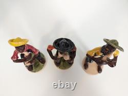 FIGURINES ETHNIQUES COLLECTIBLES PEINTES À LA MAIN RARES ET UNIQUE DE ST. CROIX USVI
