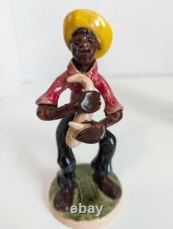 FIGURINES ETHNIQUES COLLECTIBLES PEINTES À LA MAIN RARES ET UNIQUE DE ST. CROIX USVI