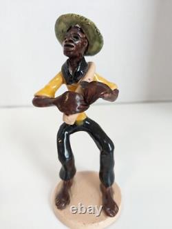 FIGURINES ETHNIQUES COLLECTIBLES PEINTES À LA MAIN RARES ET UNIQUE DE ST. CROIX USVI