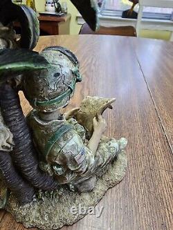 FIGURINE DE SOLDAT RARE, VINTAGE, UNIQUE FAITE À LA MAIN PAR UN ARTISTE INCONNU 8,5x6