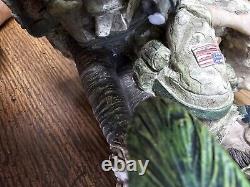 FIGURINE DE SOLDAT RARE, VINTAGE, UNIQUE FAITE À LA MAIN PAR UN ARTISTE INCONNU 8,5x6