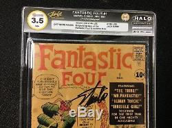 Fantastic Four 1 Signé De Stan Lee Halo Cgc