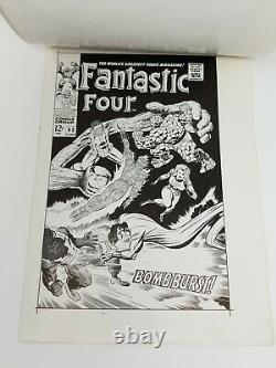 Fantastic Four 63 Cover Production Art Cmyk Imprimantes Preuves Un Du Genre Kirby