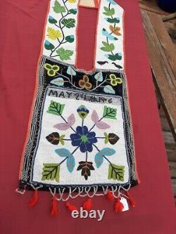 Fantastique Unique En Son Genre Plains Ojibwe Bandolier Bag 1906