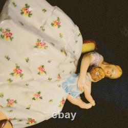 Femme Enfant Mollica 11 Italie Figurine Unique Jamais Une Lampe Et Signée