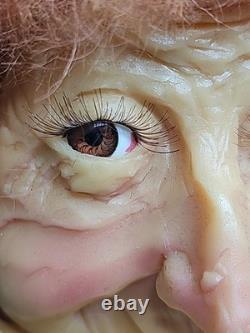 Figurine de Citrouille Artisanale Unique et Fantaisiste Sorcière 10 Décor Rustique