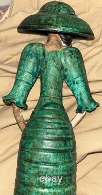 Figurine de Femme en Porcelaine Abstraite Vintage, Possiblement Unique