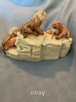 Figurine de lion Capodimonte – RARE, unique en son genre