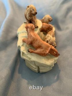 Figurine de lion Capodimonte – RARE, unique en son genre
