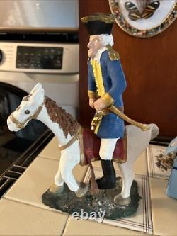 Figurine en plâtre unique faite à la main de George Washington