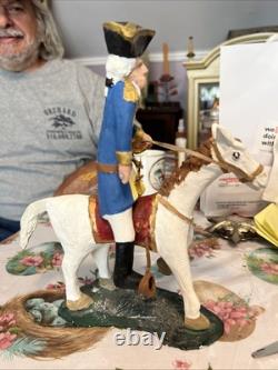 Figurine en plâtre unique faite à la main de George Washington