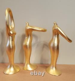 Figurines en ton doré Présentation unique en magasin Pièce unique