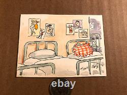 Frank King Très Rare Signé Unique Dessin d'Art de Bande Dessinée de 1952