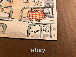Frank King Très Rare Signé Unique Dessin d'Art de Bande Dessinée de 1952